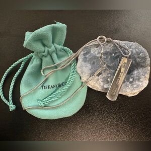 Tiffany & Co. 1837 Silver Bar Pendant Necklace